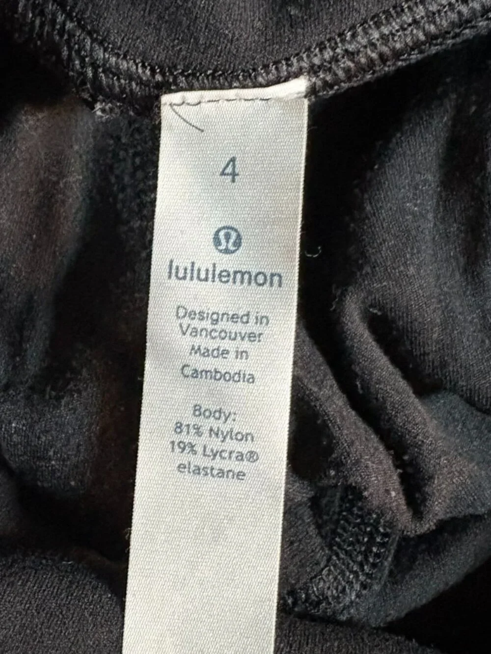 Lululemon Leggings Black Size 4